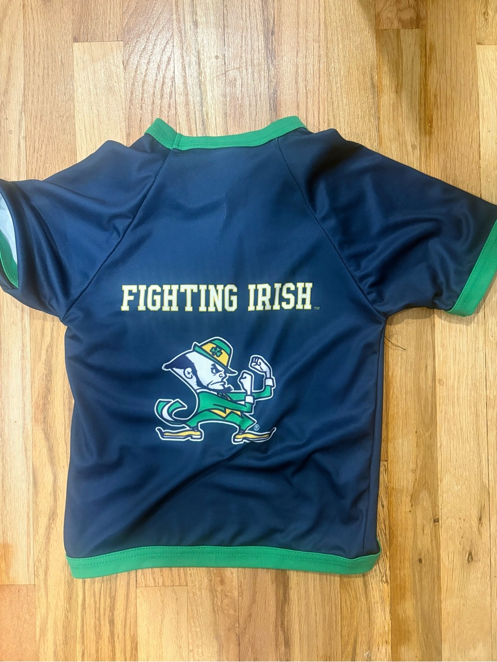Fighting Irish Navy and Green Dog Jersey